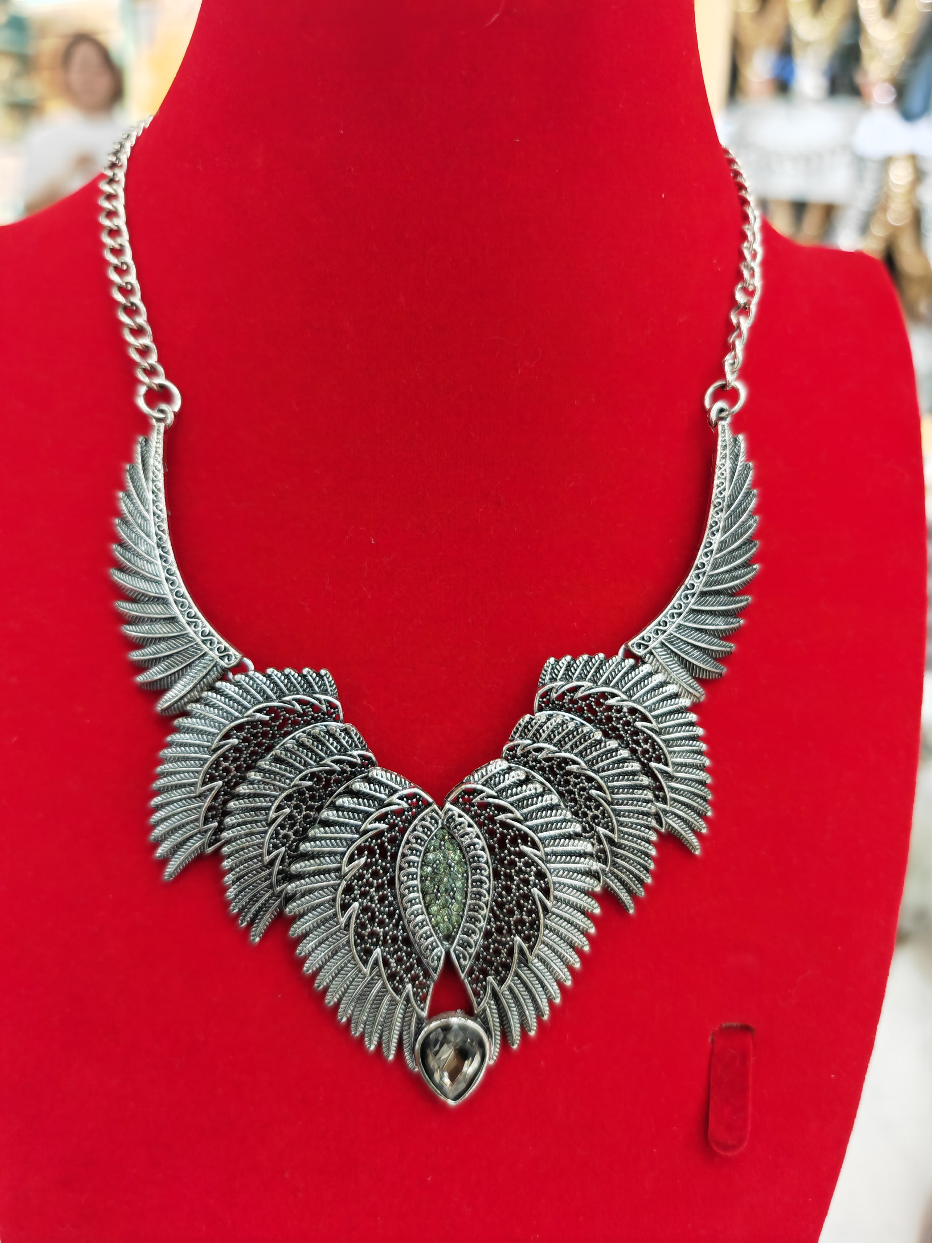 民族风合金项链简约时尚大气镀古银项链-235