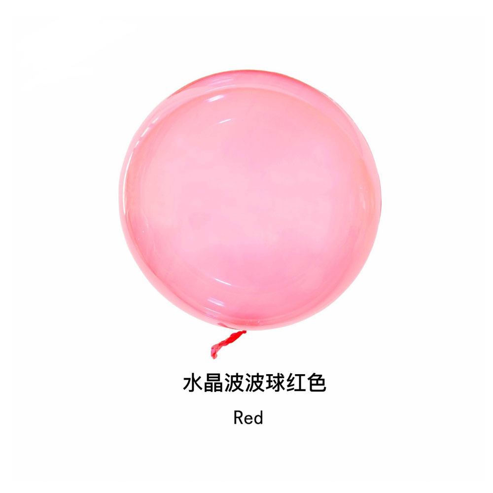 拉伸版水晶波波球18寸彩色透明波波球婚庆派对装饰气球详情4