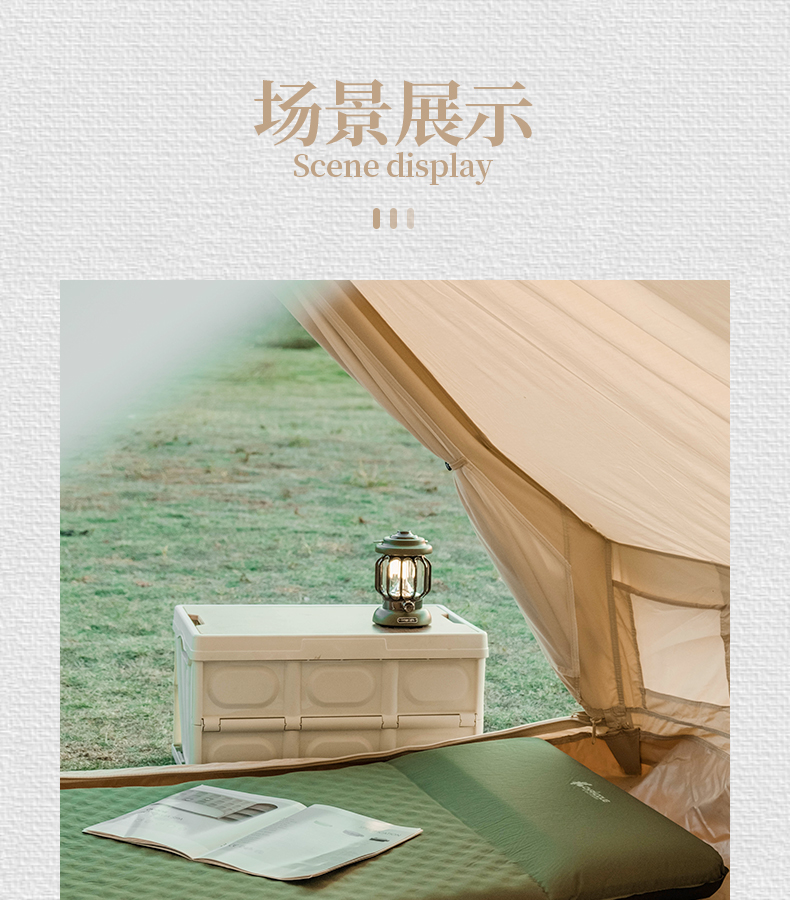 Xanuoduji outdoor automatic inflating pad, single person widened and thickened with pillow, 7 cm camping tent moisture-proof pad pic 14