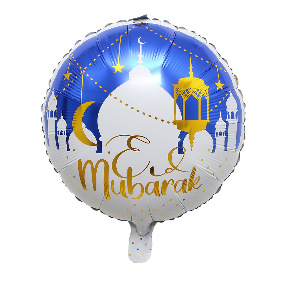 Cross-border 18-inch festival decoration balloon venue arrangement Moon Castle EID balloon wholesale pic 4