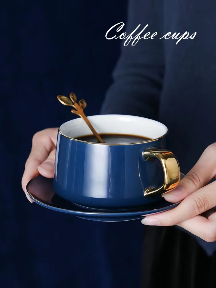 复古欧式咖啡杯精致小奢华家用陶瓷ins风花茶下午茶礼盒杯碟套装详情2