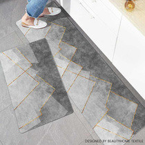 IBH simple crystal velvet non-slip household kitchen mat floor mat bathroom floor mat door mat set rug mat carpet