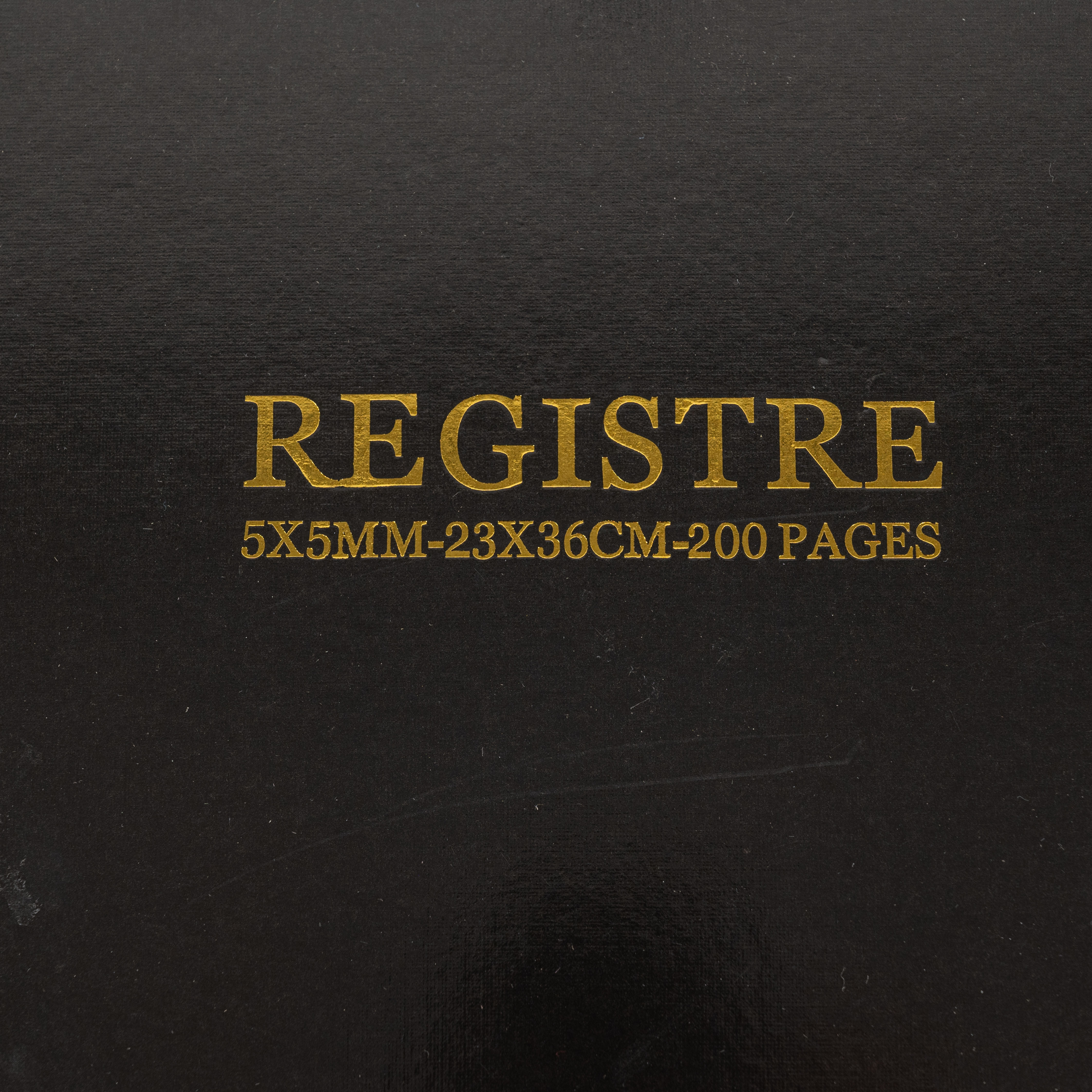Registre 23*36Cm 600P Notepad Hard Super Notebook Specification drawing