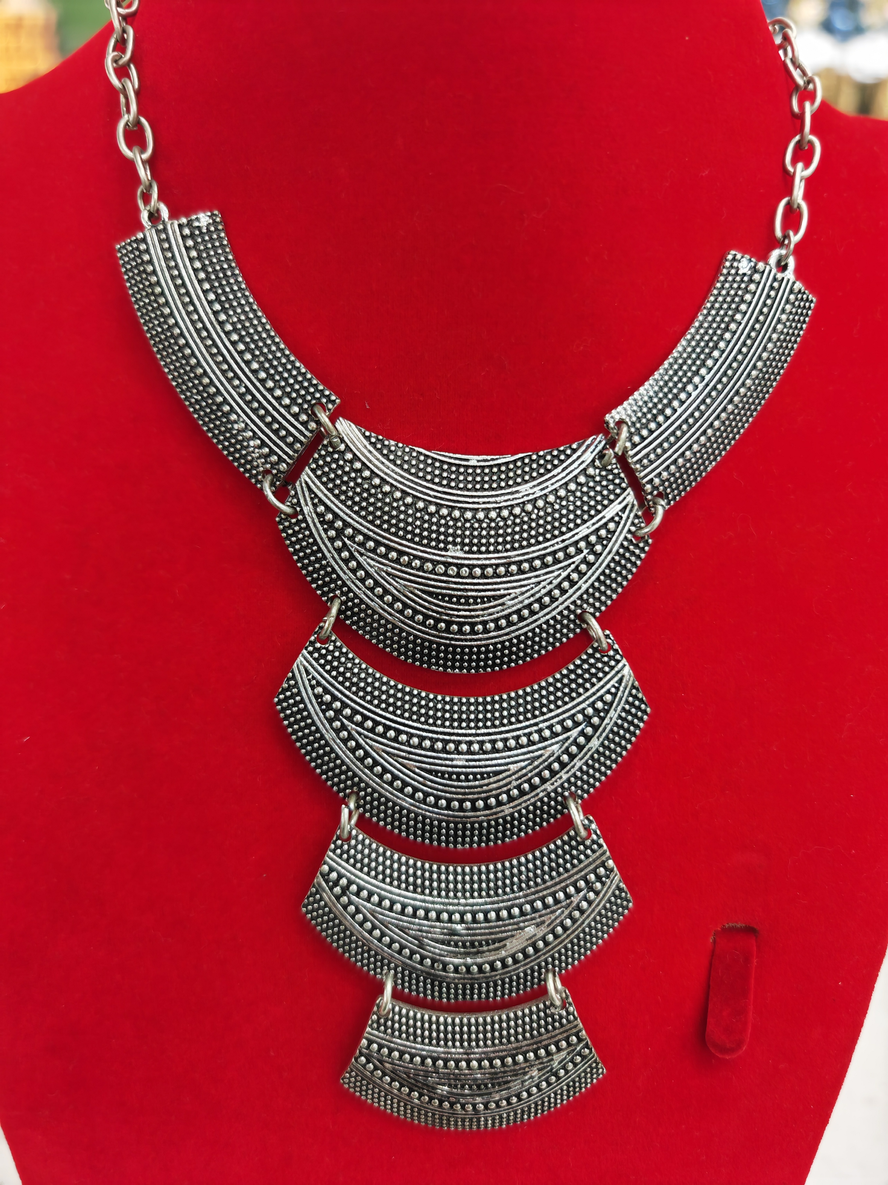 民族风合金项链简约时尚大气镀古银项链-238