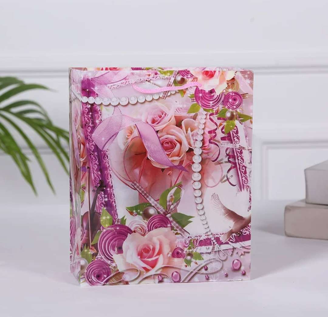 New portable pp transparent gift bag flower Valentine's Day wedding gift bag clothing shopping bag manufacturers direct foreign trade exclusively for thumbnail