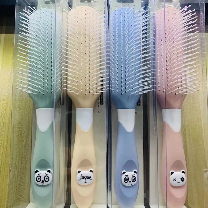 女孩宝童可爱立体卡通公主儿童小猫按摩梳安全梳子