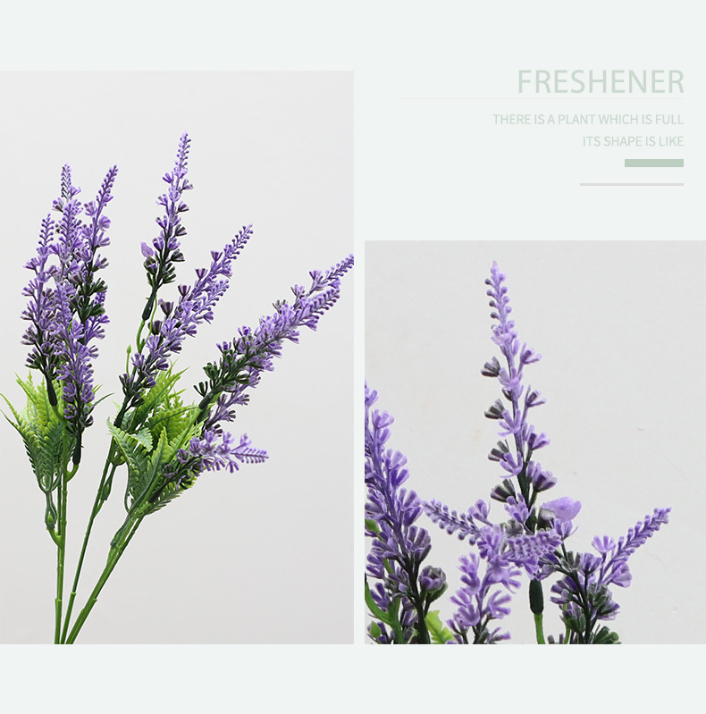 航宾仿真 仿真薰衣草 紫色薰衣草 仿真绿植 婚庆仿真花 婚礼布置家居花艺摆放 假花批发 厂家批发详情2