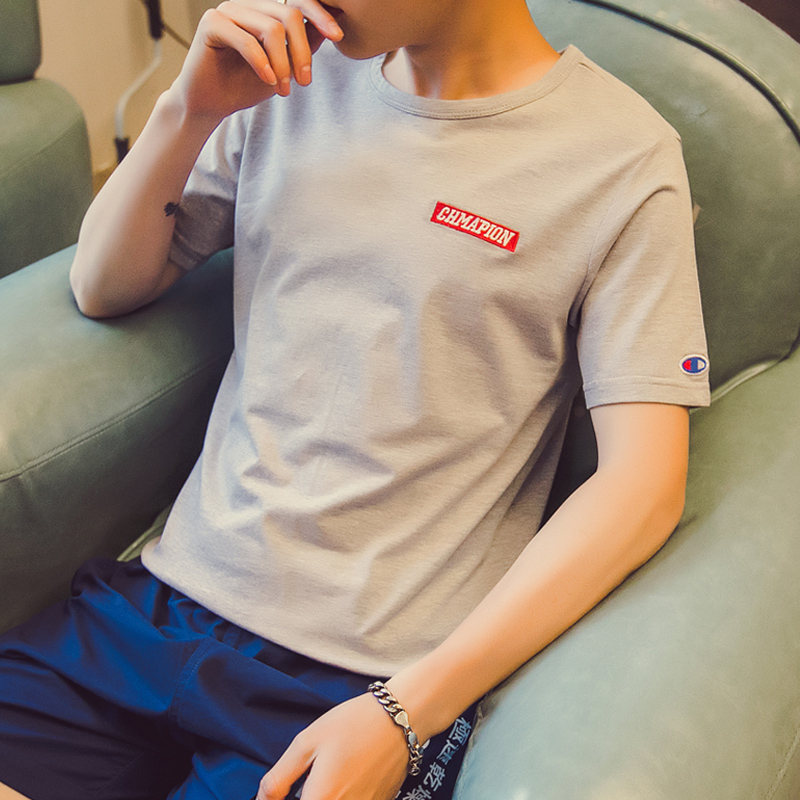 2022 Autumn And Winter Fashion Trend Hot Drill Half Sleeve T-Shirt Short Sleeve Round Neck Shirt Long Sleeve Shirt Base Shirt Men's Long Summer Men's Large Size Short Sleeve T-Shirt 10 Yuan Work Half Sleeve Shirt 9 9 Youth Work Clothes details Picture