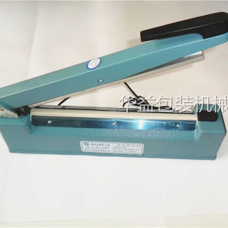All-aluminum shell 300-type 8mm wide hand-press sealing machine, tea aluminum foil bags, vacuum bags. Huayi Packaging Machinery operates with integrity and offers excellent quality details Picture