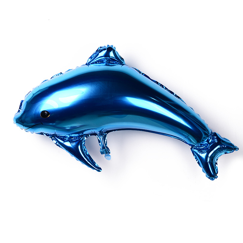 Medium Foil Dolphin Balloon Birthday Party Decoration Decoration Aquarium Helium Balloon Decoration Wholesale Item Picture