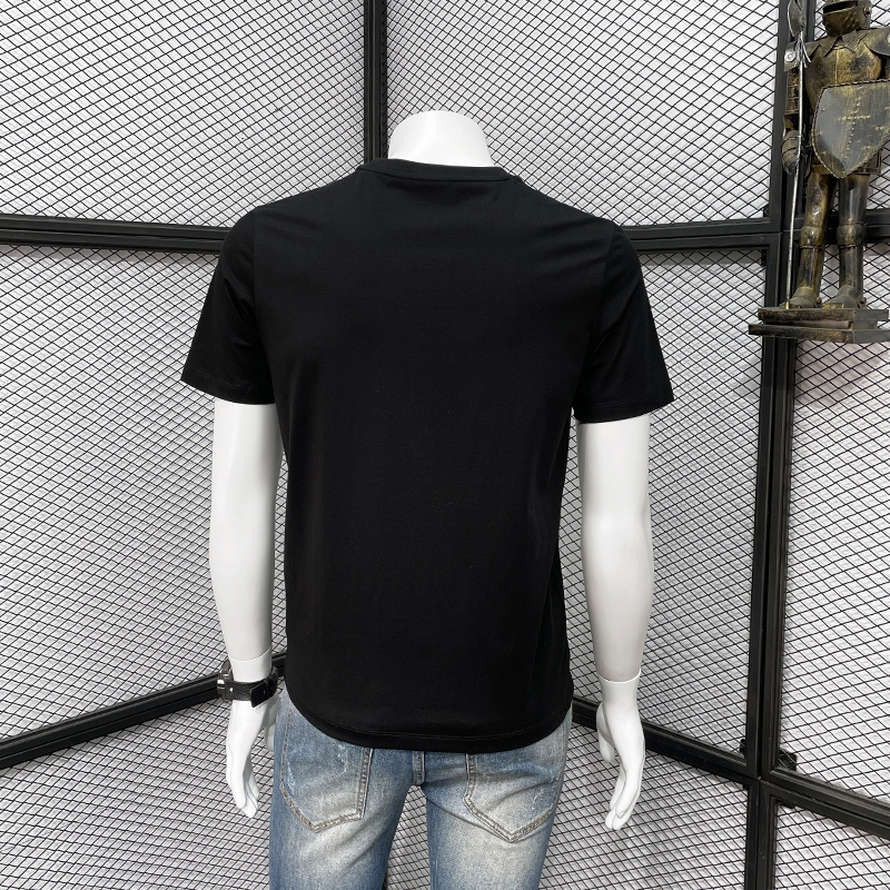 2022 Autumn/Winter Fashion Trend Hot Drill Half Sleeve T-Shirt Short Sleeve Round Neck Shirt Long Sleeve Shirt Base Shirt Men Long Sleeve 2 details Picture