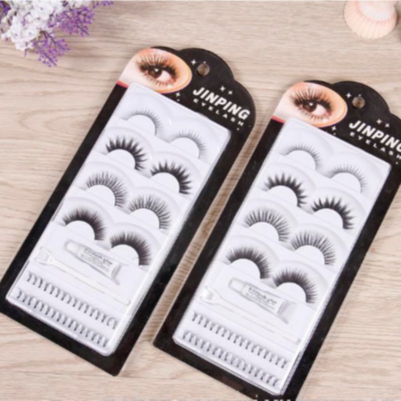 New type of thick and dense false eyelashes, high-end hanging card, pure handcrafted, natural and slender false eyelashes, factory direct sales