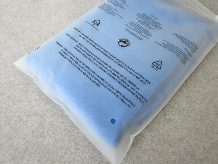 警示语 包装袋 EVA磨砂拉链自封袋服装内衣裤子衬衫PE塑料收纳袋详情6