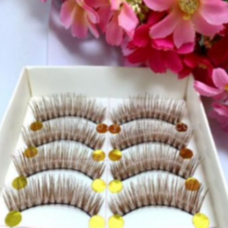 Factory supply Taiwan pure handmade E7 false eyelashes natural thick lengthening cross false eyelashes thumbnail