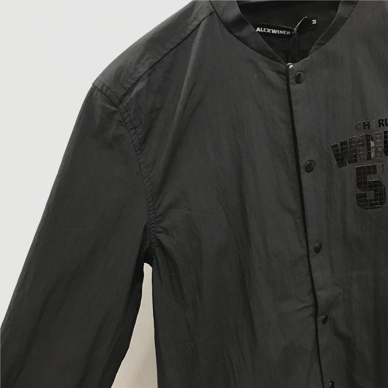 Spring And Autumn New Thin Jacket Jacket Male Korean Version Medium Long Baseball Collar Fashion Trench Coat Men's Shirt 1 details Picture