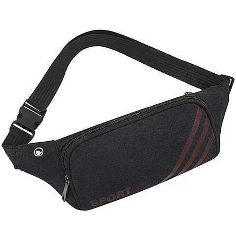 Fanny Pack Men's And Women's Business Cash Bag Multi-Functional Large Capacity Canvas Single Shoulder Crossbody Chest Bag Outdoor Sports Specification drawing