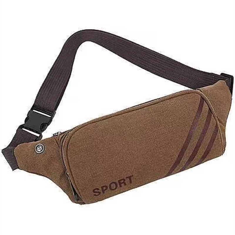 Fanny Pack Men's And Women's Business Cash Bag Multi-Functional Large Capacity Canvas Single Shoulder Crossbody Chest Bag Outdoor Sports Application Scenario
