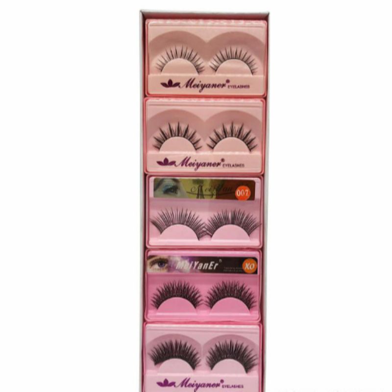 Soft-stem eyelashes, natural and realistic, thick and crossed, natural makeup, nude 3D stereoscopic false eyelashes details Picture