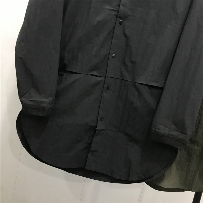 Spring And Autumn New Thin Jacket Jacket Male Korean Version Medium Long Baseball Collar Fashion Trench Coat Men's Shirt 2 details Picture
