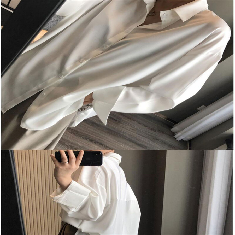 Shirt Women's Long Coat Thin Cardigan 2023 Summer Fruit Green Letter Embroidery Shirt Small Shirt Hong Kong Flavor Loose Lazy Style Printed Shirt Long Style Design Shirt 21187 details Picture