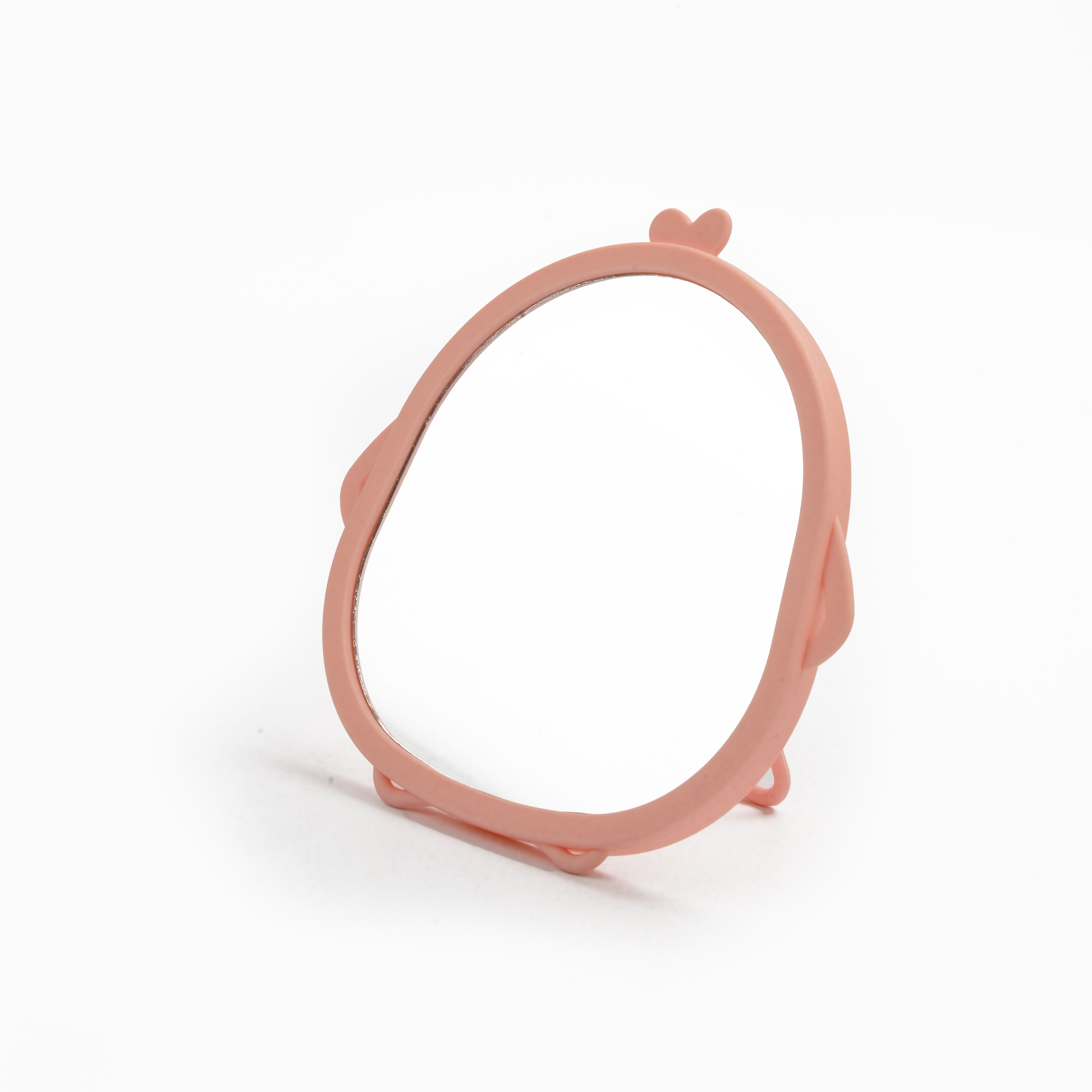 Net Red Small Mirror Cartoon Cute Girl Heart Double-Sided Portable Small Mirror For Students