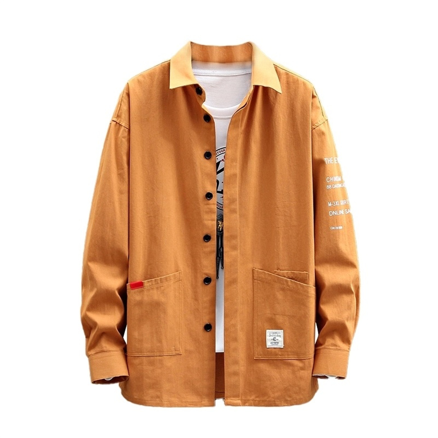 Spring Fashion Casual Long-Sleeved Shirt Out Of The Cabinet Men's Light Mature Thin Long Shirt Korean Version Slim Inch Coat Base 4 Specification drawing