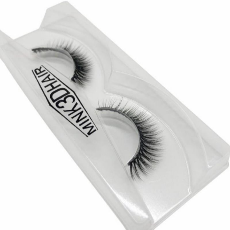 Pure handcrafted 3D stereoscopic false eyelashes, naturally thick and long, seamless and transparent stems details Picture