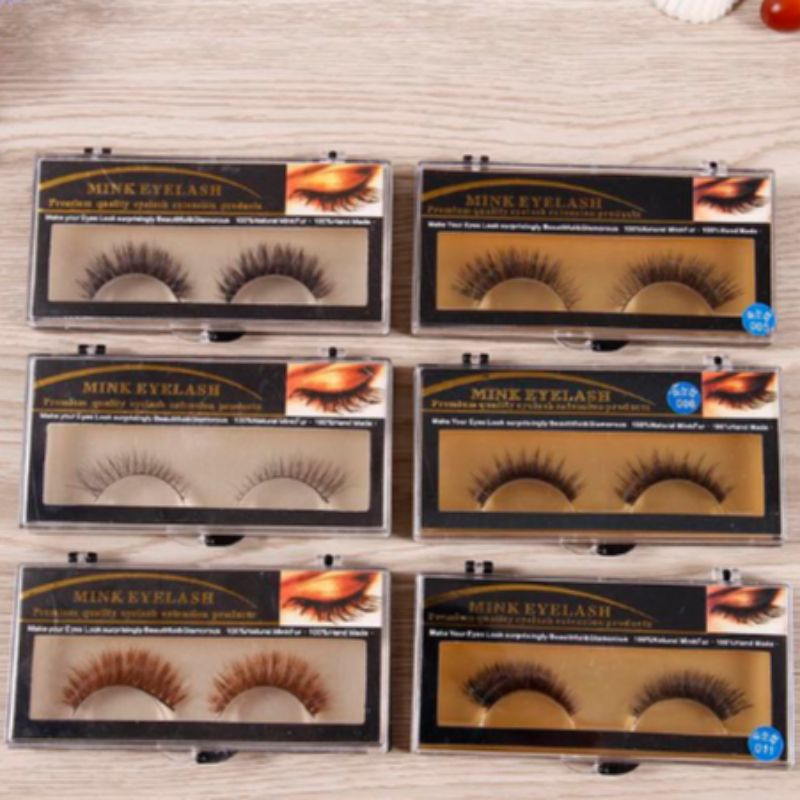 Luxurious mink false eyelashes, naturally thick and long eyelashes, handcrafted factory wholesale