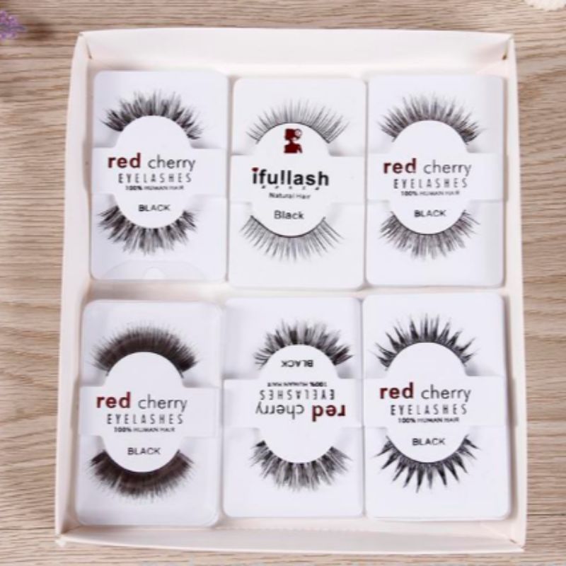 Factory wholesale Japanese-style false eyelashes, purely handcrafted, natural, slender, thick, and crossed long eyelashes details Picture
