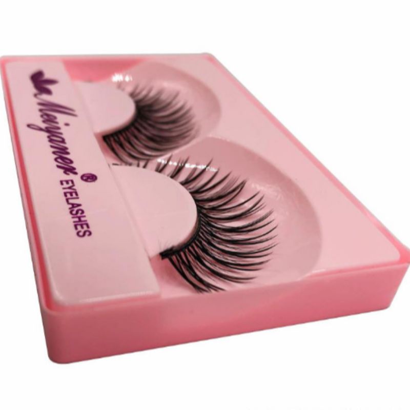 Soft-stem eyelashes, natural and realistic, thick and crossed, natural makeup, nude 3D stereoscopic false eyelashes Item Picture