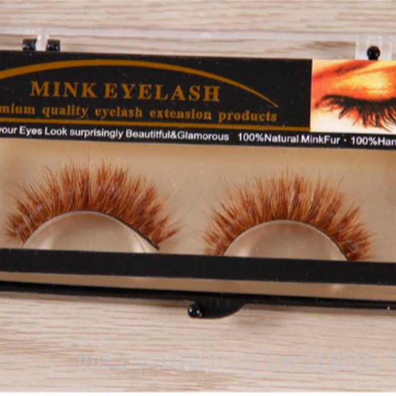 Luxurious mink false eyelashes, naturally thick and long eyelashes, handcrafted factory wholesale Specification image