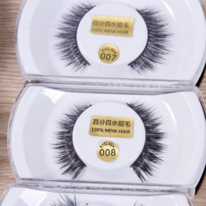 High-end natural mink false eyelashes, popular in Europe and America, thick and new style, purely handcrafted, mainly operated by the merchant details Picture