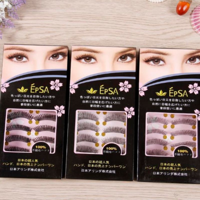 Wholesale pure handcrafted false eyelash cotton thread stem supernatural short nude makeup cross-style thick and realistic eyelash Specification image