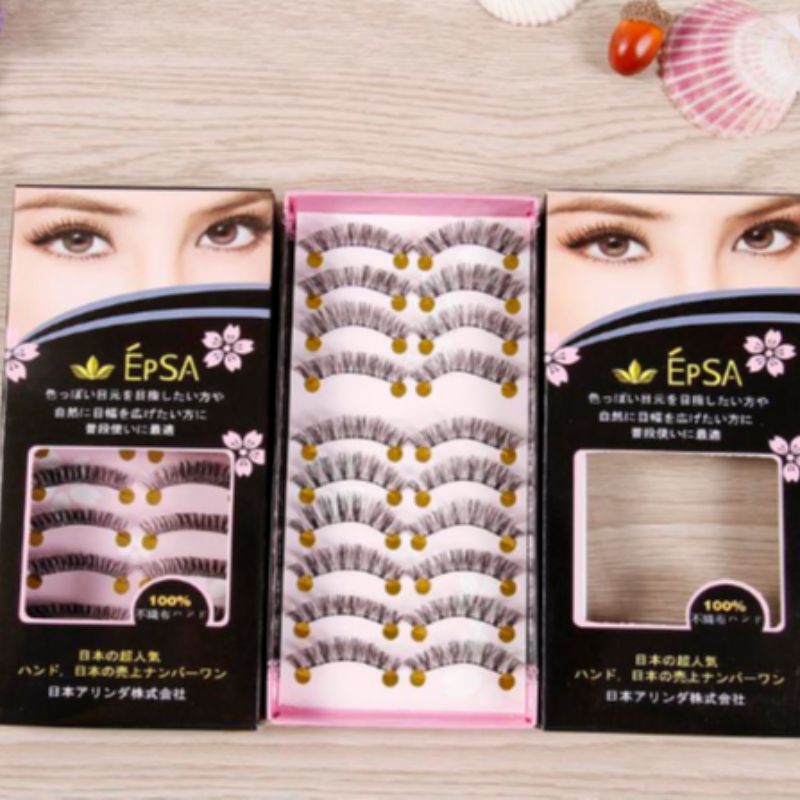 Wholesale pure handcrafted false eyelash cotton thread stem supernatural short nude makeup cross-style thick and realistic eyelash Application Scenario