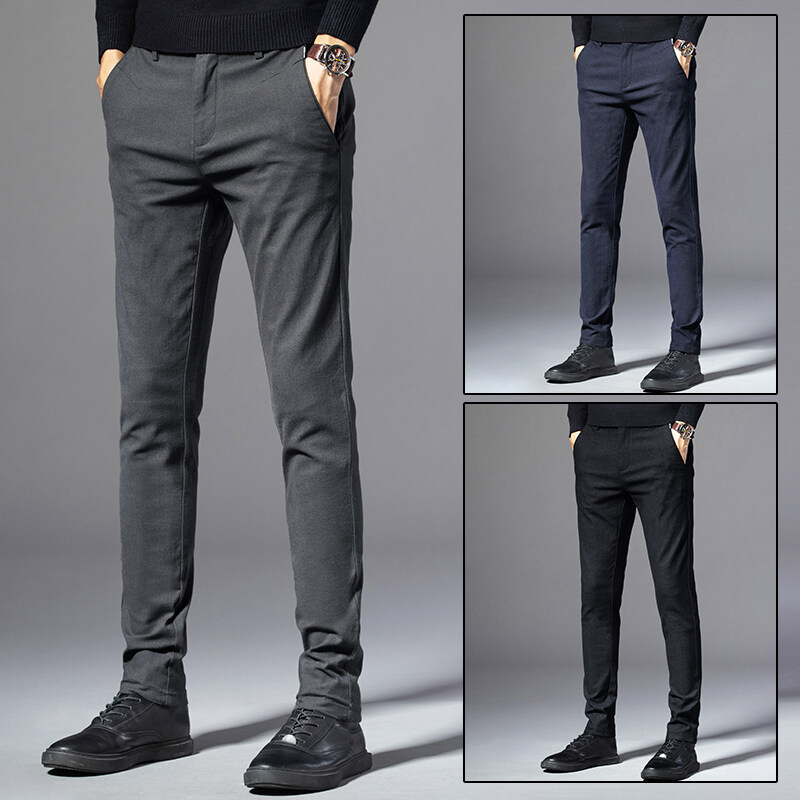 Men's Casual Pants Men's Thick Pants Men Handsome Casual Youth Fashion Pants Men's Casual Pants Fall New Style
