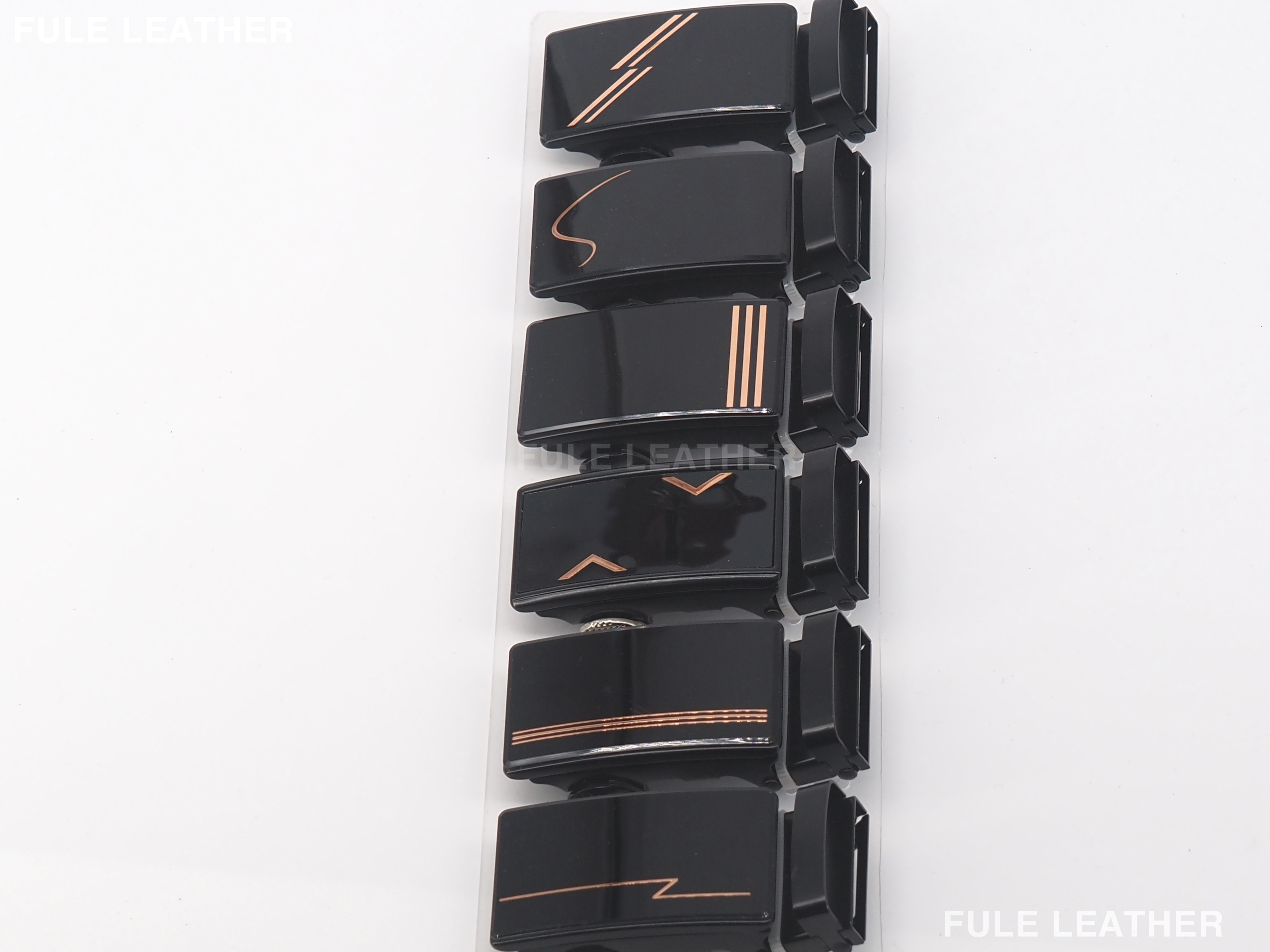 [Fulle Leather Goods] 4.0 acrylic Gold Shipping mark Men's belt buckle Automatic belt buckle thumbnail