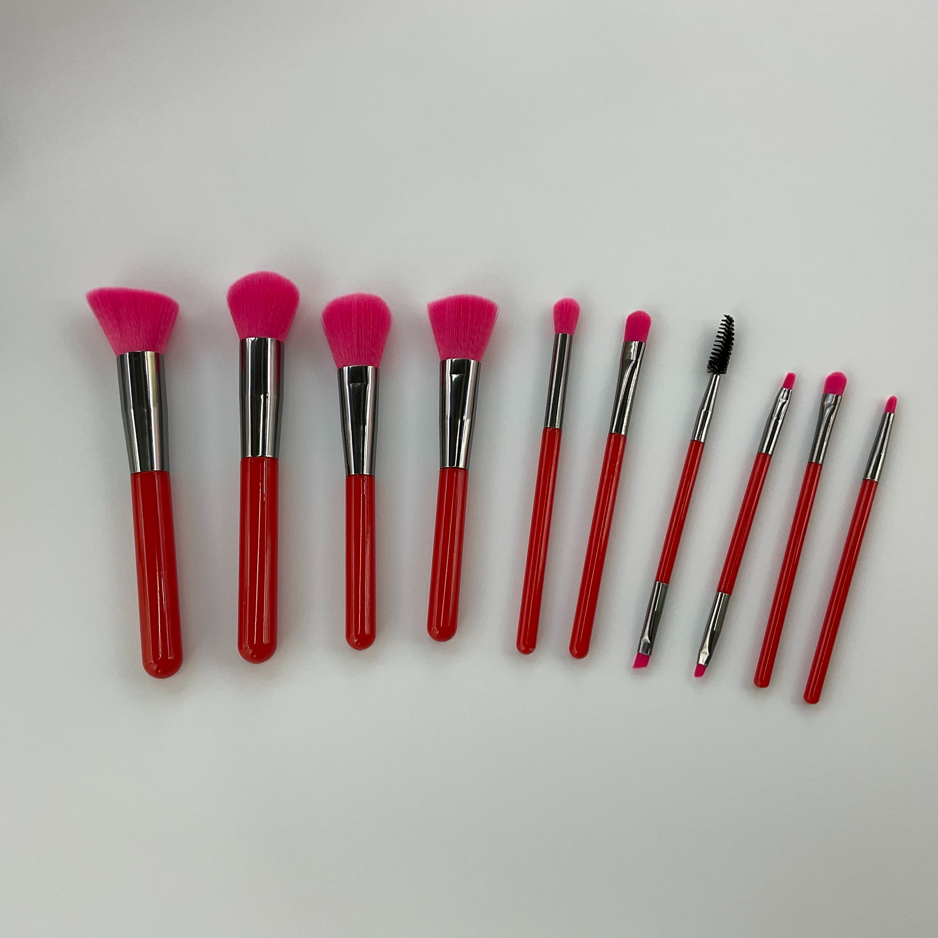 Ten Makeup Brush Sets 5 Big And 5 Small undefined
