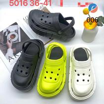 Crap-feeling Crocs for ladies Muffin platform beach shoes for students wearing flip-flops for indoor girls at home