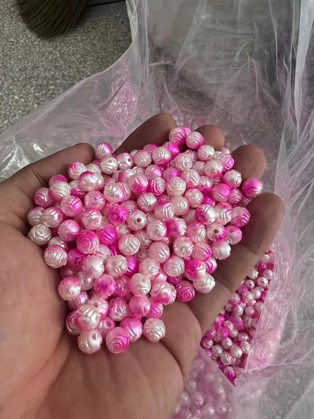 Pink wave Zhuyicheng clothing accessories factory direct sales diy handmade accessories accessories