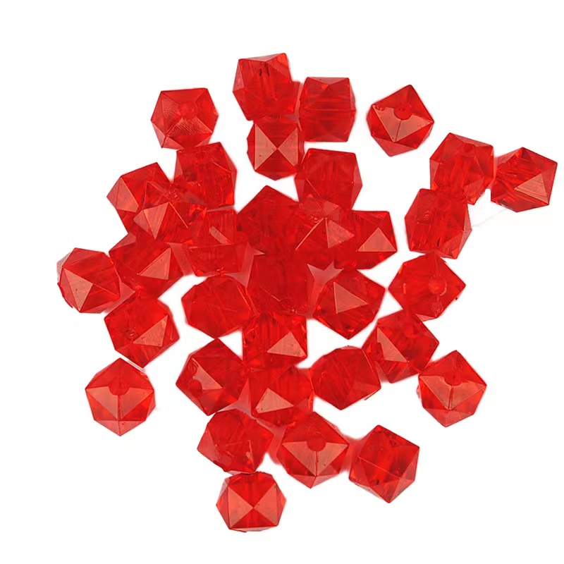 大红色方形亚克力翌城服装辅料厂家直销diy手工饰品配件