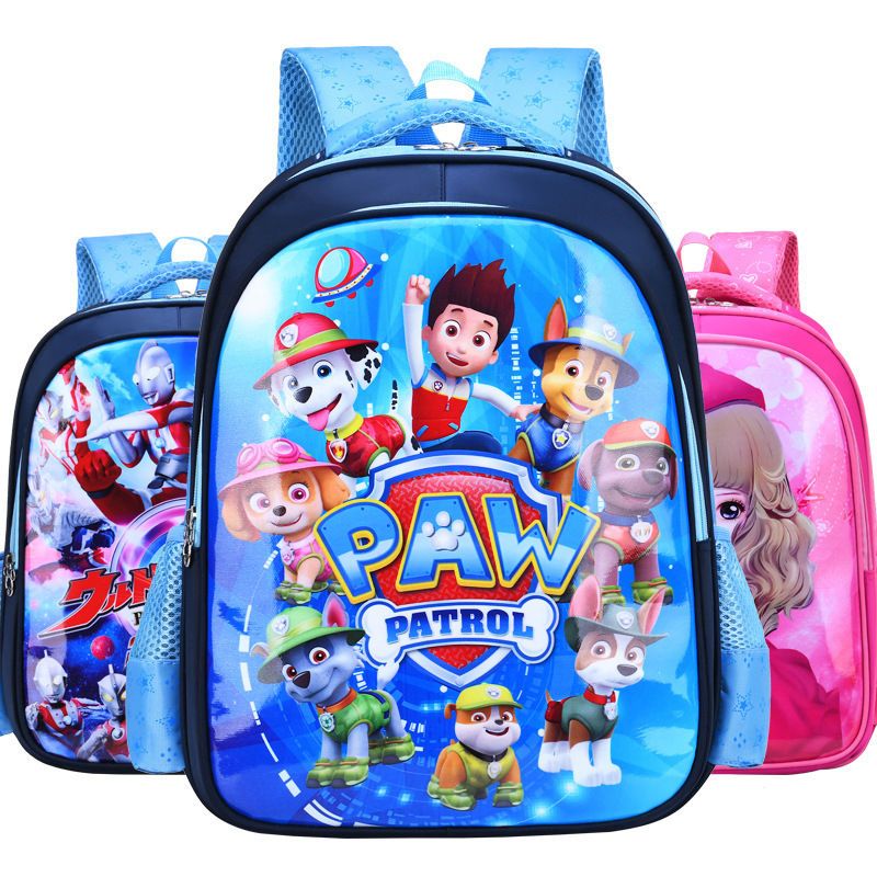 Bow team schoolbag Boys and girls 3-10 years old primary school children in grade one and three spinal backpack kindergarten schoolbag large capacity thumbnail