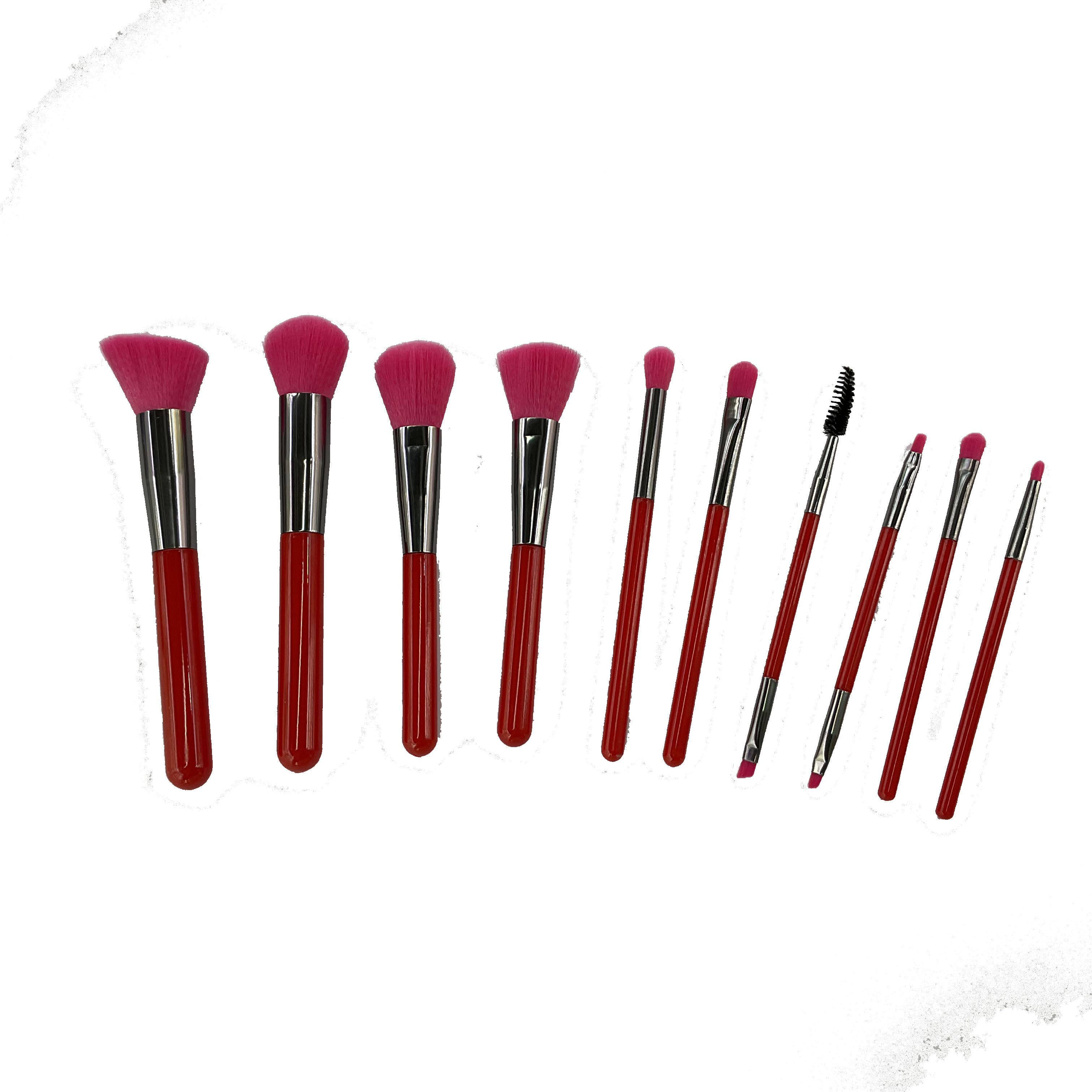 Ten Makeup Brush Sets 5 Big And 5 Small undefined