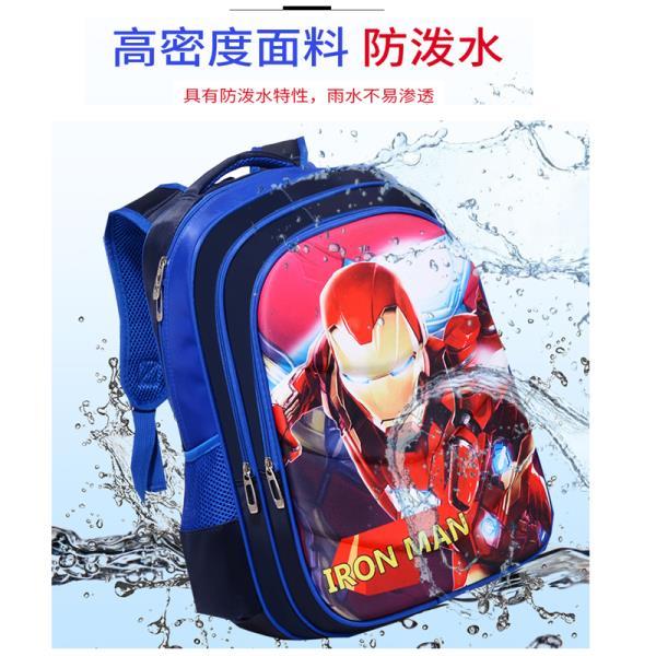 钢铁侠小学生书包男3D卡通1-2-3-4-5年级双肩背包防水幼儿园书包大容量详情6