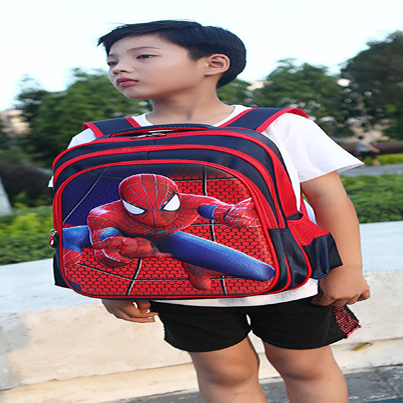 Cartoon 3D kindergarten schoolbag Male Spider-Man 1-2-3-4-5 Grade waterproof, wear-resistant and decompression primary school schoolbag large capacity thumbnail