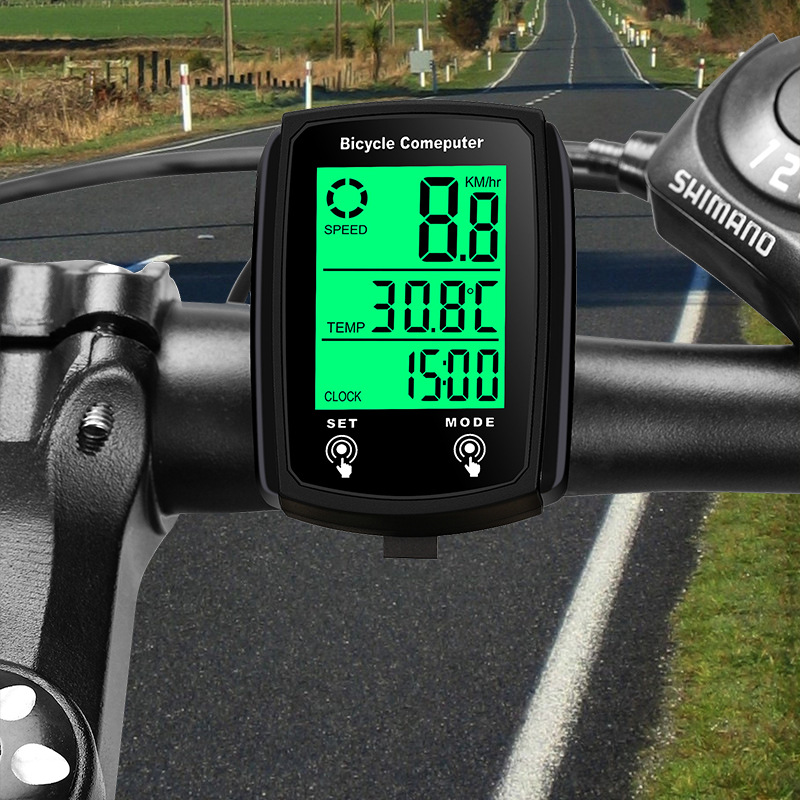 668 Bicycle wired code meter with backlight chronograph speedometer odometer Bicycle wired code meter manual code meter meter meter meter