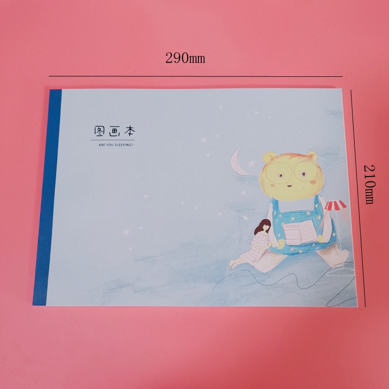 Cute sketchbook, art blank, children's and primary school students' drawing notebook, doodle cartoon a4 children's sketchbook, picture book for friends details Picture
