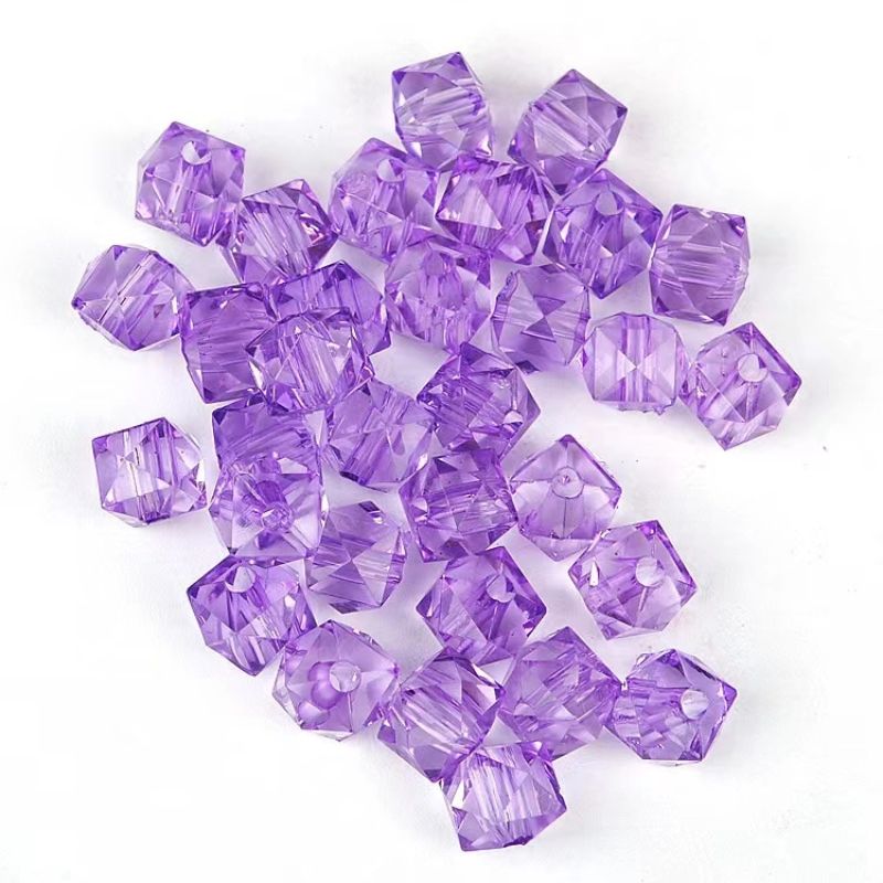Purple square acrylic Yicheng clothing accessories manufacturers direct diy handmade accessories accessories thumbnail