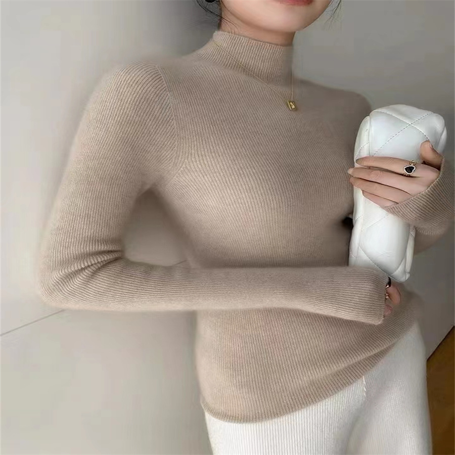Spring New Korean Version Of The Cold Warm Slimming Temperament Sweater Solid Color Matching Thin Long Cardigan Slimming Long Sleeve Sweater Women 3