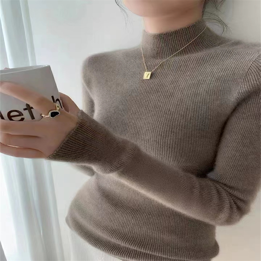Spring New Korean Version Of The Cold Warm Slimming Temperament Sweater Solid Color Matching Thin Long Cardigan Slimming Long Sleeve Sweater Women 3 Item Picture