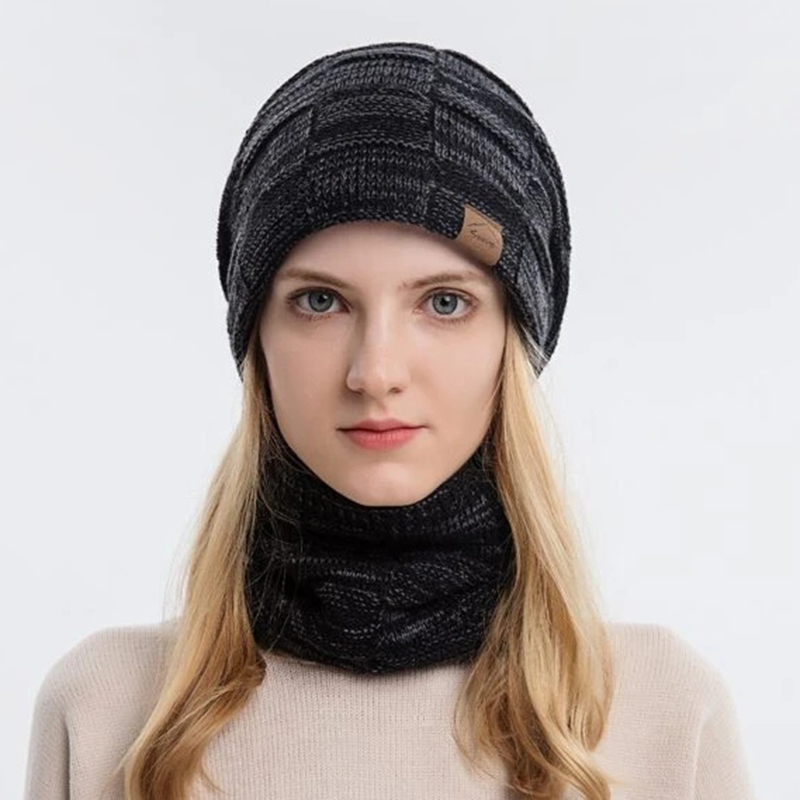Knit Beanie & Infinity Scarf